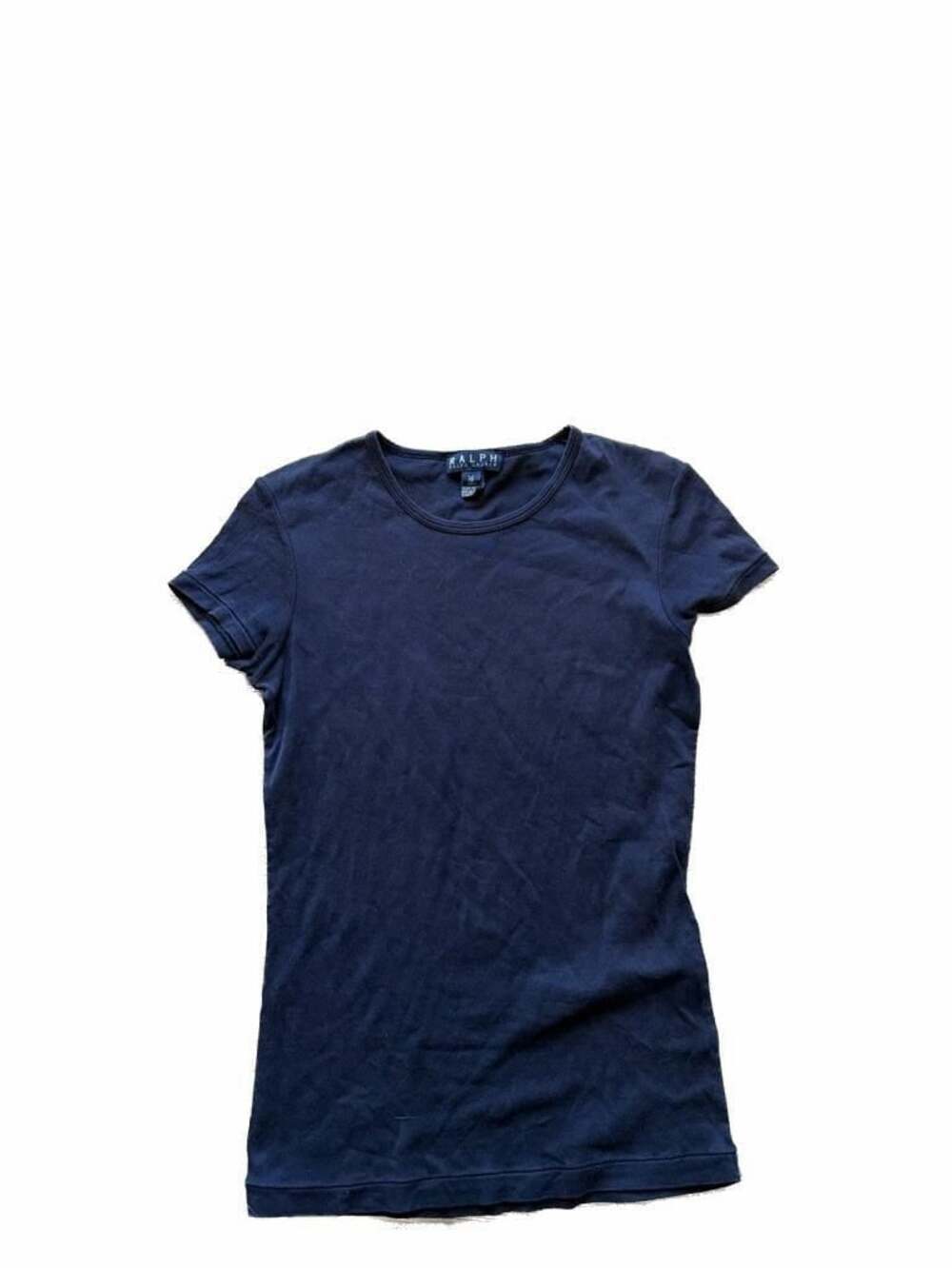 Ralph Lauren Cotton Short Sleeve Fitted Navy Crewneck T-Shirt